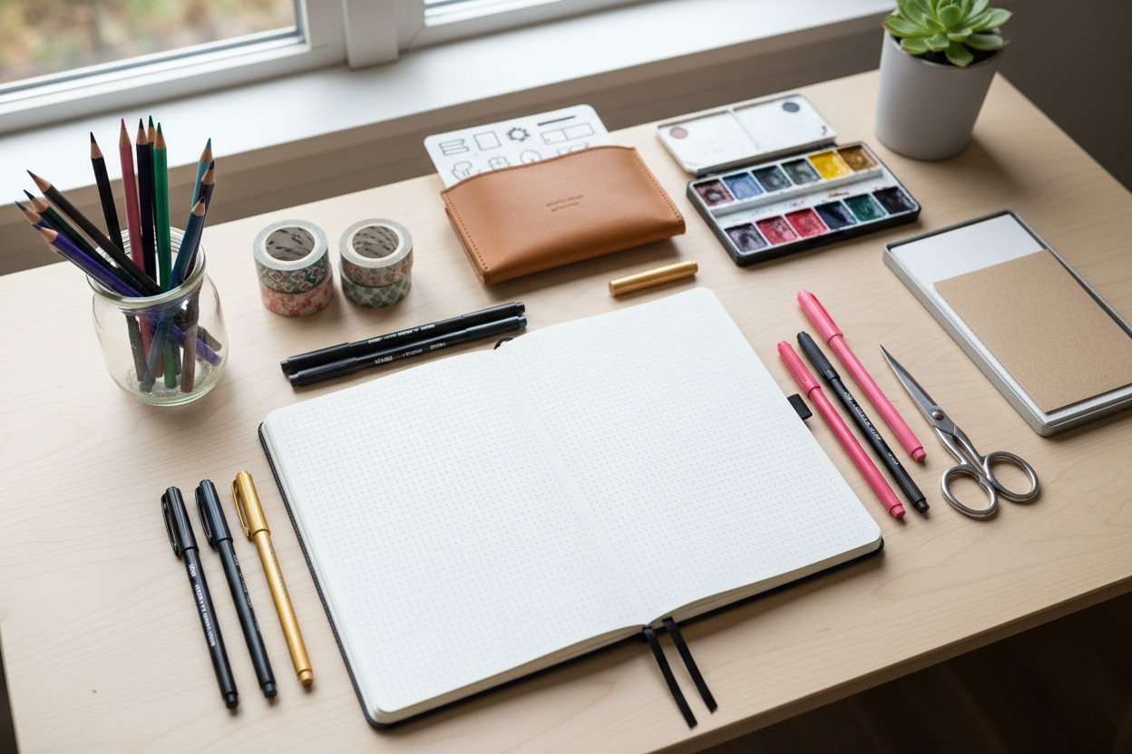 Materiały do bullet journalu — co kupić na start